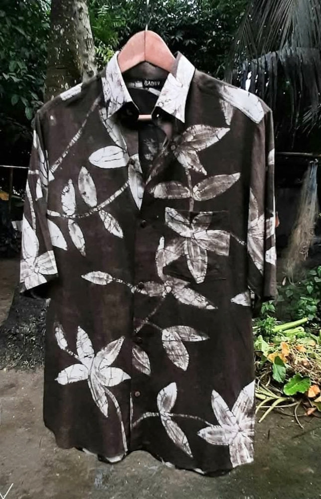 MUD RESIST CATECHU DYED SHIRT