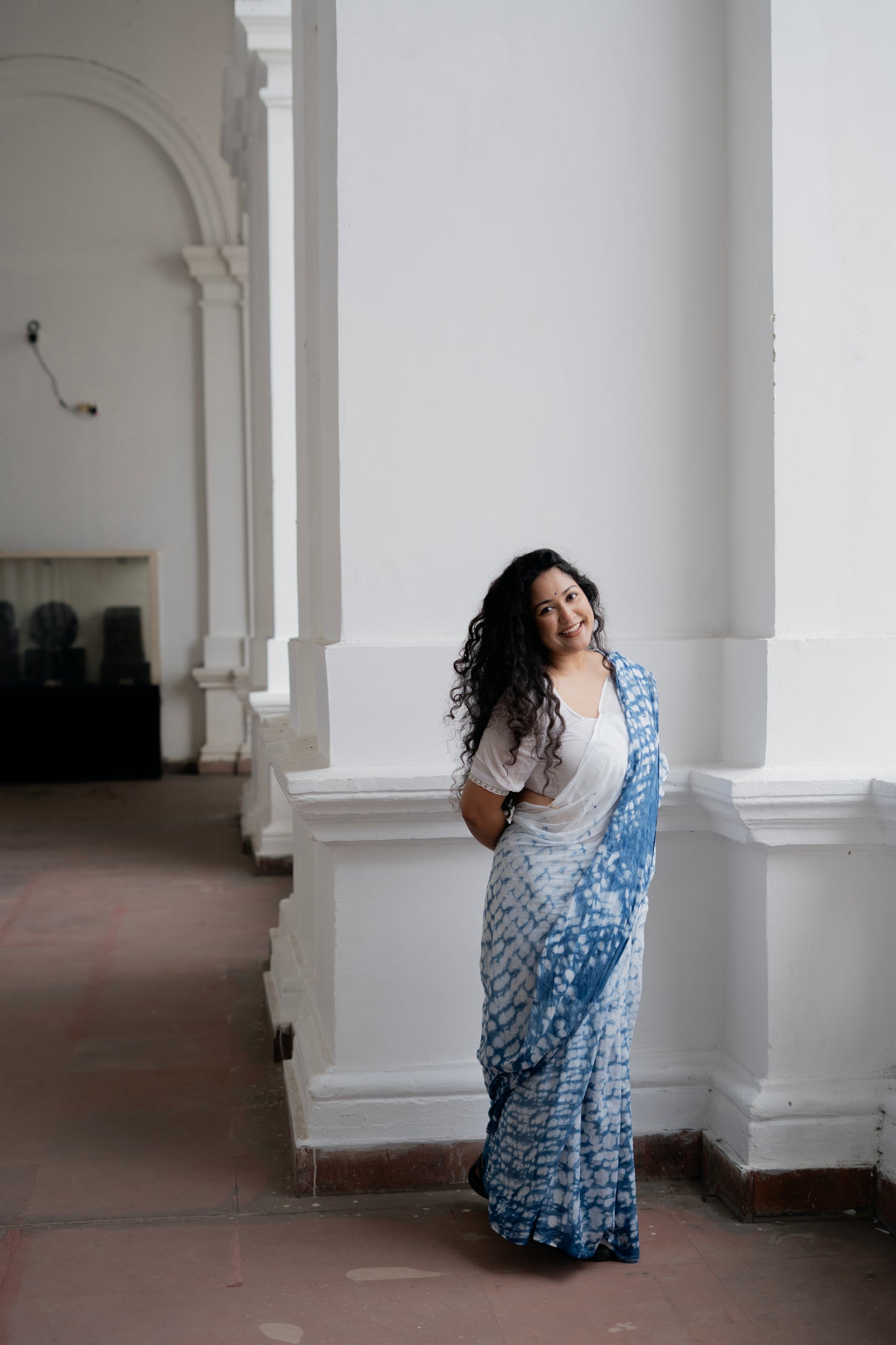 INDIGO DYED SHIBORI SAREE