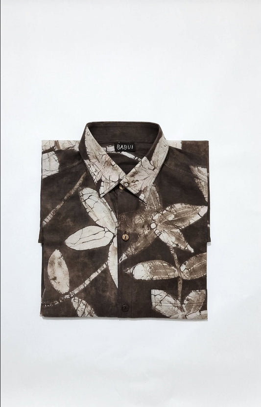 MUD RESIST CATECHU DYED SHIRT