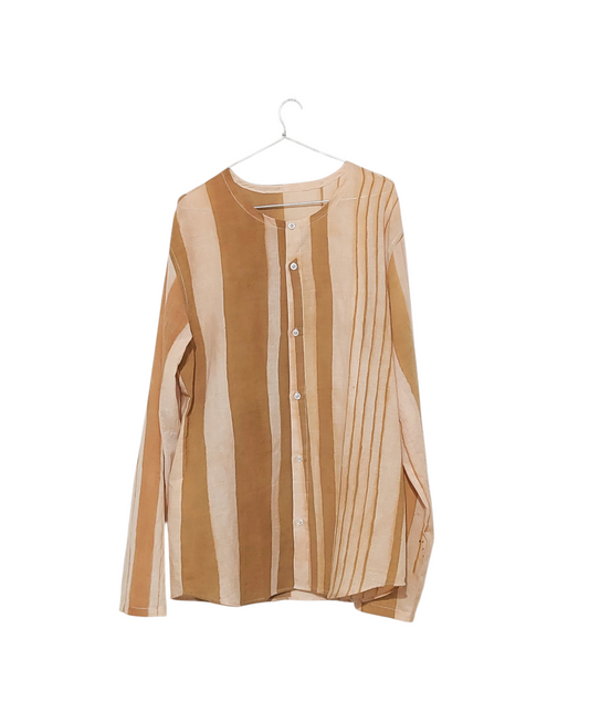 Hand-painted with stripe shirt
